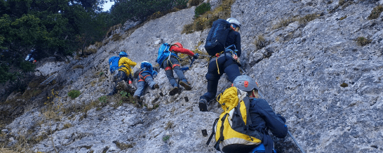 Klettersteigtour am Hochkar mit der Bergrettungsjugend